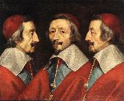 CERUTI, Giacomo Triple Portrait of Richelieu kjj oil on canvas